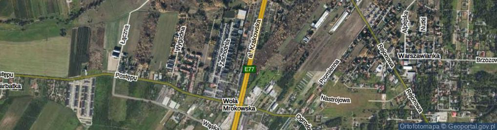 Zdjęcie satelitarne Aleja Krakowska al.